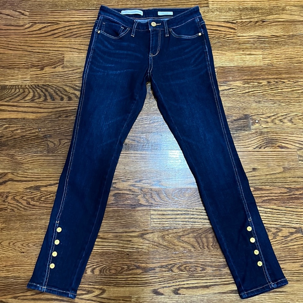 Pilcro and the Letterpress skinny jeans with button detail size 27